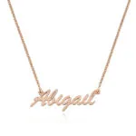 Custom Classic Name Pendant Necklace in 14K Gold