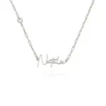 Custom Cursive Name Pendant Necklace - 14K Gold, Up to 5 Characters