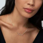 Custom Cursive Name Pendant Necklace in 14K Gold