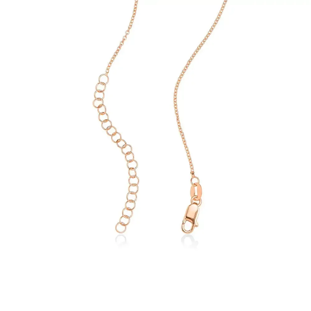 Custom Engraved Name Pendant Necklace in 14K Gold