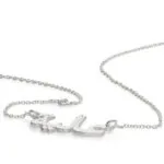 Custom Engraved Name Pendant Necklace in 14K Gold