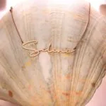 Custom Name Pendant Necklace in 14K Gold
