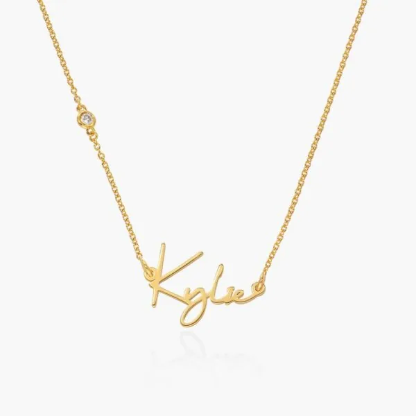 Custom Name Pendant Necklace in 14K Gold