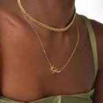 Custom Name Pendant Necklace in 14K Gold