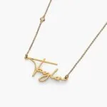 Custom Name Pendant Necklace in 14K Gold