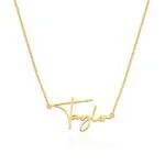 Custom Name Pendant Necklace in 14K Gold