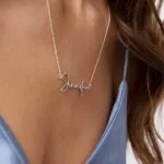 Custom Name Pendant Necklace in 14K Gold