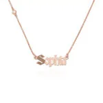 Custom Signature Name Pendant Necklace in 14K Gold