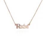 Custom Signature Name Pendant Necklace in 14K Gold