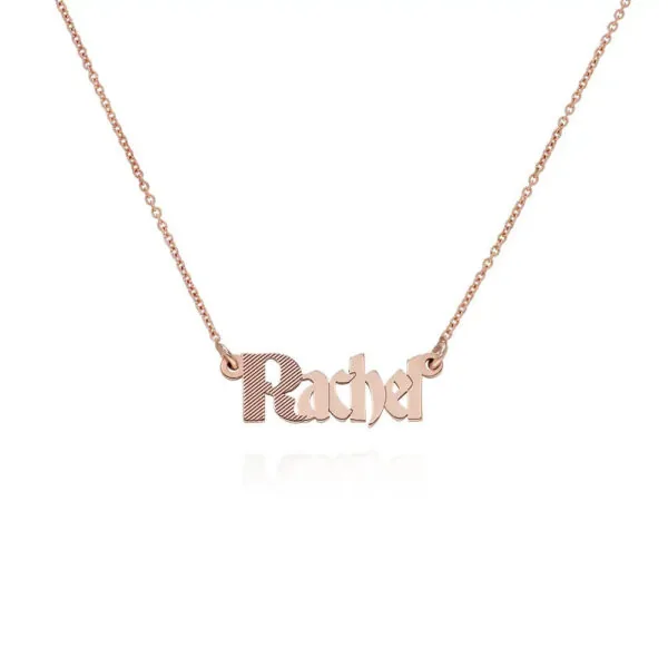 Custom Signature Name Pendant Necklace in 14K Gold