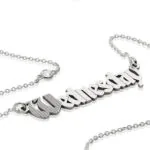 Custom Signature Name Pendant Necklace in 14K Gold