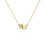 Custom Signature Name Pendant Necklace in 14K Gold