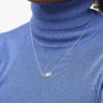 Custom Signature Name Pendant Necklace in 14K Gold