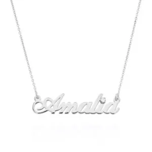 Shine Custom Name Pendant Necklace in 14K Gold