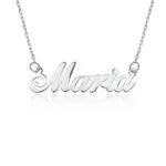 Custom Stylish Name Pendant Necklace in 14K Gold