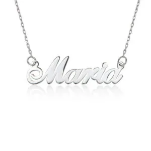 Flourish Custom Name Pendant Necklace in 14K Gold