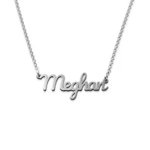 Brilliance Custom Name Pendant in 14K Gold