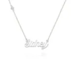 Elegance Custom Name Pendant in 14K Gold
