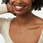 Custom Graceful Name Pendant in 14K Gold