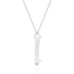 Customize Bold Script Name Pendant in 14K Gold