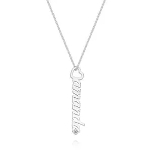 Love Note Custom Name Pendant in 14K Gold