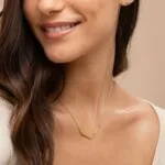 Customize Elegant Script Name Pendant in 14K Gold