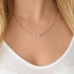 Customize Elegant Script Name Pendant in 14K Gold
