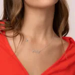 Customize Glamour Name Pendant in 14K Gold
