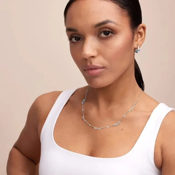 Customize Signature Name Pendant Necklace in 14K Gold
