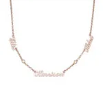 Customize Signature Name Pendant Necklace in 14K Gold