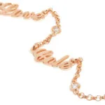 Customize Signature Name Pendant Necklace in 14K Gold