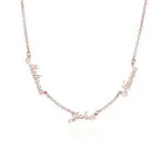 Customize Signature Name Pendant Necklace in 14K Gold