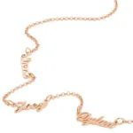 Customize Signature Name Pendant Necklace in 14K Gold