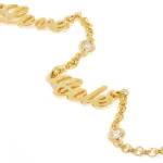 Customize Signature Name Pendant Necklace in 14K Gold