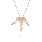 Personalized Artistic Name Pendant Necklace in 14K Gold