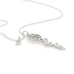 Personalized Artistic Name Pendant Necklace in 14K Gold