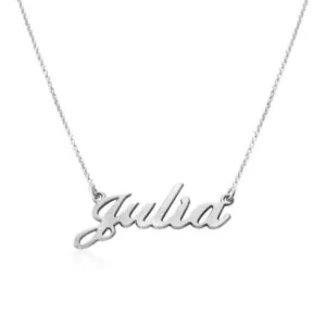 Customizable Name Necklace - 18K Gold Plated, Classic Cocktail Design