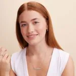 Classic Cocktail Name Necklace in Gold Plating - Personalized Classic Name Necklace In Sterling Silver