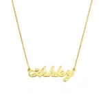 Personalized Elegant Name Pendant in 14K Gold