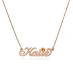 Personalized Fancy Name Pendant in 14K Gold