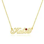 Personalized Fancy Name Pendant in 14K Gold