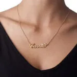 Personalized Fancy Name Pendant in 14K Gold