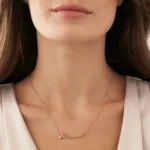 Personalized Glam Name Pendant Necklace in 14K Gold