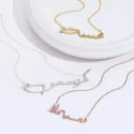 Personalized Glam Name Pendant Necklace in 14K Gold