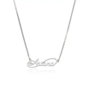 Personalized Signature Pendant Necklace - 14K Gold, Custom Design