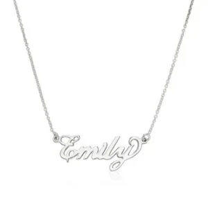 Elegant Personalized Script Name Pendant in 14K Gold