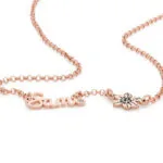 Personalized Stylish Name Pendant Necklace in 14K Gold