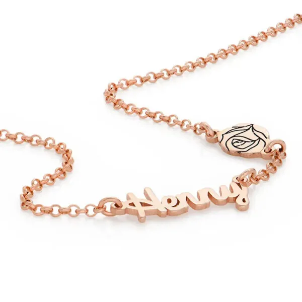 Personalized Stylish Name Pendant Necklace in 14K Gold
