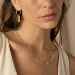 Personalized Stylish Name Pendant Necklace in 14K Gold