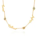 Personalized Stylish Name Pendant Necklace in 14K Gold